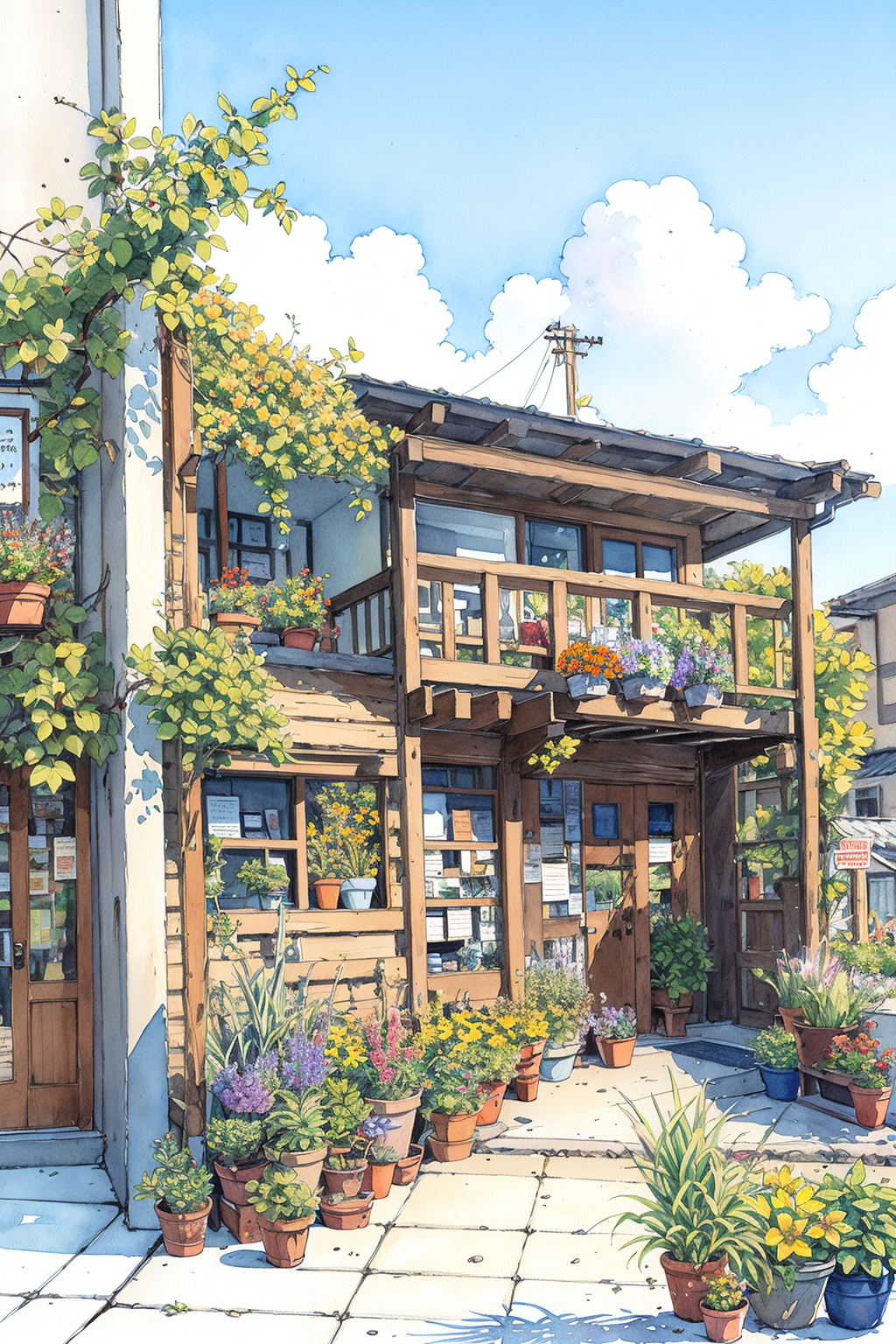 03843-2222562951-Flower store, coffee spot, tables, chairs, no one, windows, flowers, plants, potted plants, watercolor (medium), landscapes, doo.png